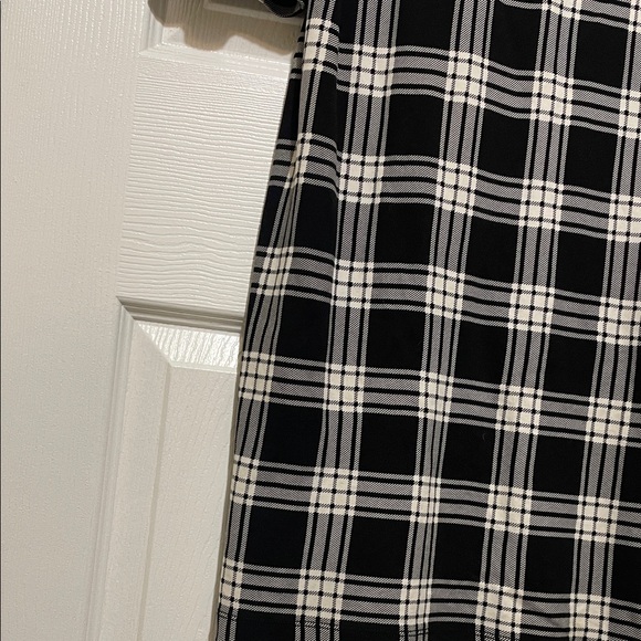 Talbots Shift Dress -Black and White Plaid with Elbow Length Sleeve - Lp - Picture 5 of 13